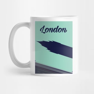 London Big Ben travel poster Mug